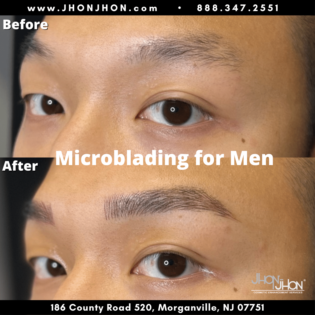 Before & After photos Microblading Morganville NJ