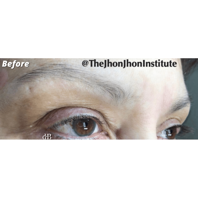 Before Image: Permanent Brow Tattoo - right-front-oblique