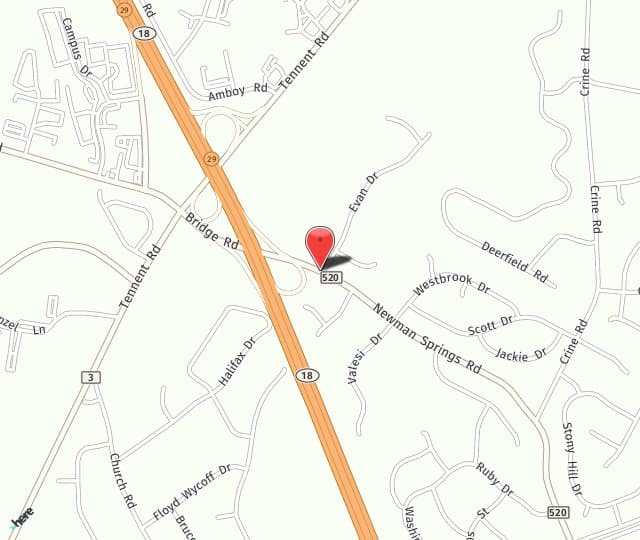 Location Map: 186 County Rte 520 ​Morganville, NJ 07751